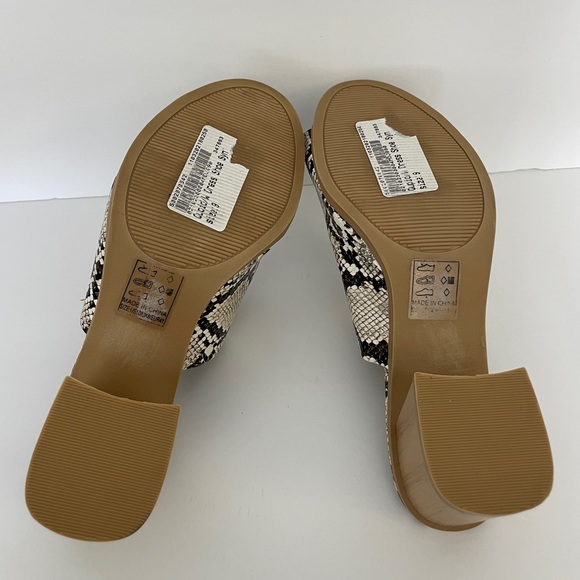 Qupid Women’s Python Print Sandals Size 10 - Picture 4 of 8